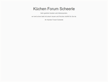 Tablet Screenshot of kuechenforum-scheerle.de